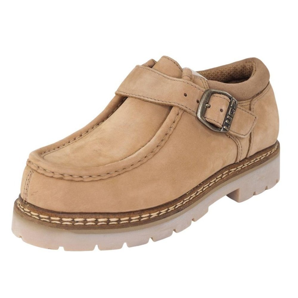 Lugz Rustler Lo Strap II Brown Boys Boot Leather - Picture 2 of 12